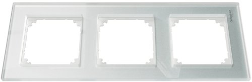 Рамка универсальная Schneider Electric Merten M-Elegance 3-м. стекло белый кристалл картинка